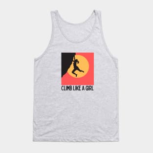 Climb like a girl Tank Top